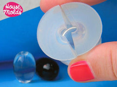 Clear silicone ellipse pendant mold