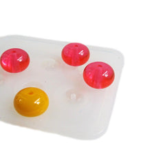 Oval bead reusable resin silicone mold
