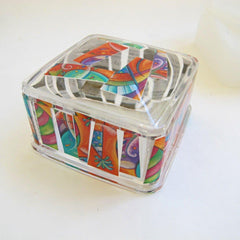 Square resin box mold with lid