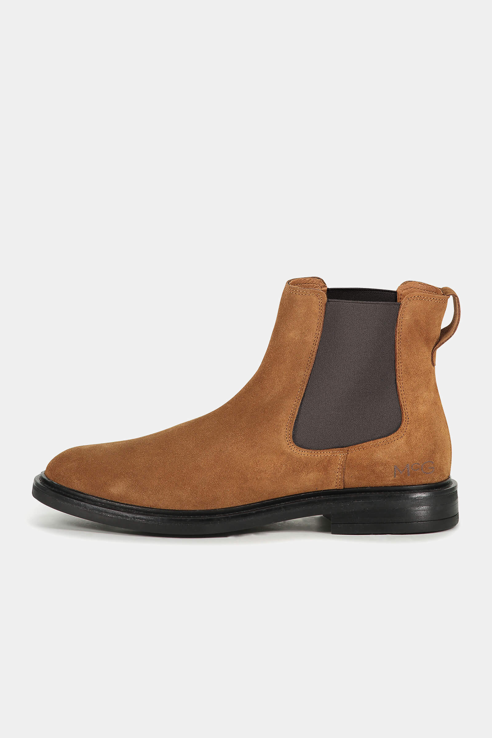 sand suede chelsea boots