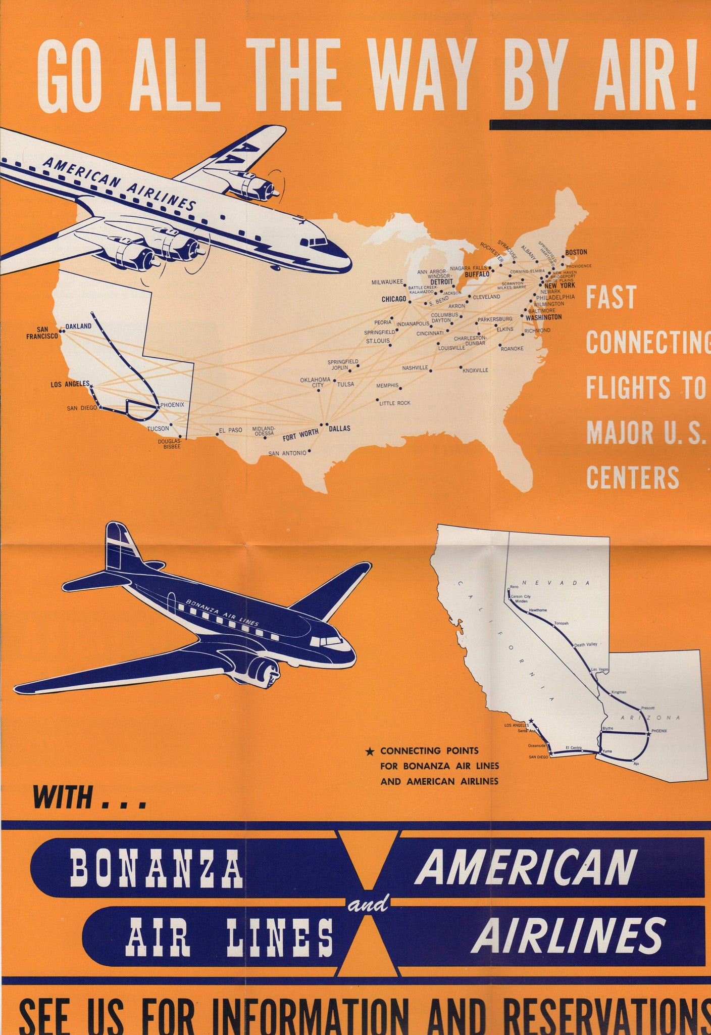 Bonanza_Air_Lines_American_Airlines_Vintage_Flight_Rates