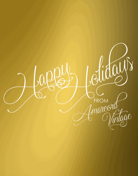 Happy Holidays from Amarcord Vintage