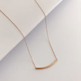 Arc Necklace - 14k Rose Gold Fill