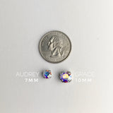 Audrey Swarovski Crystal Stud Earrings - Blush
