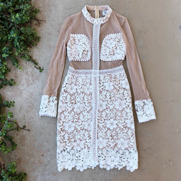 angel biba white lace dress