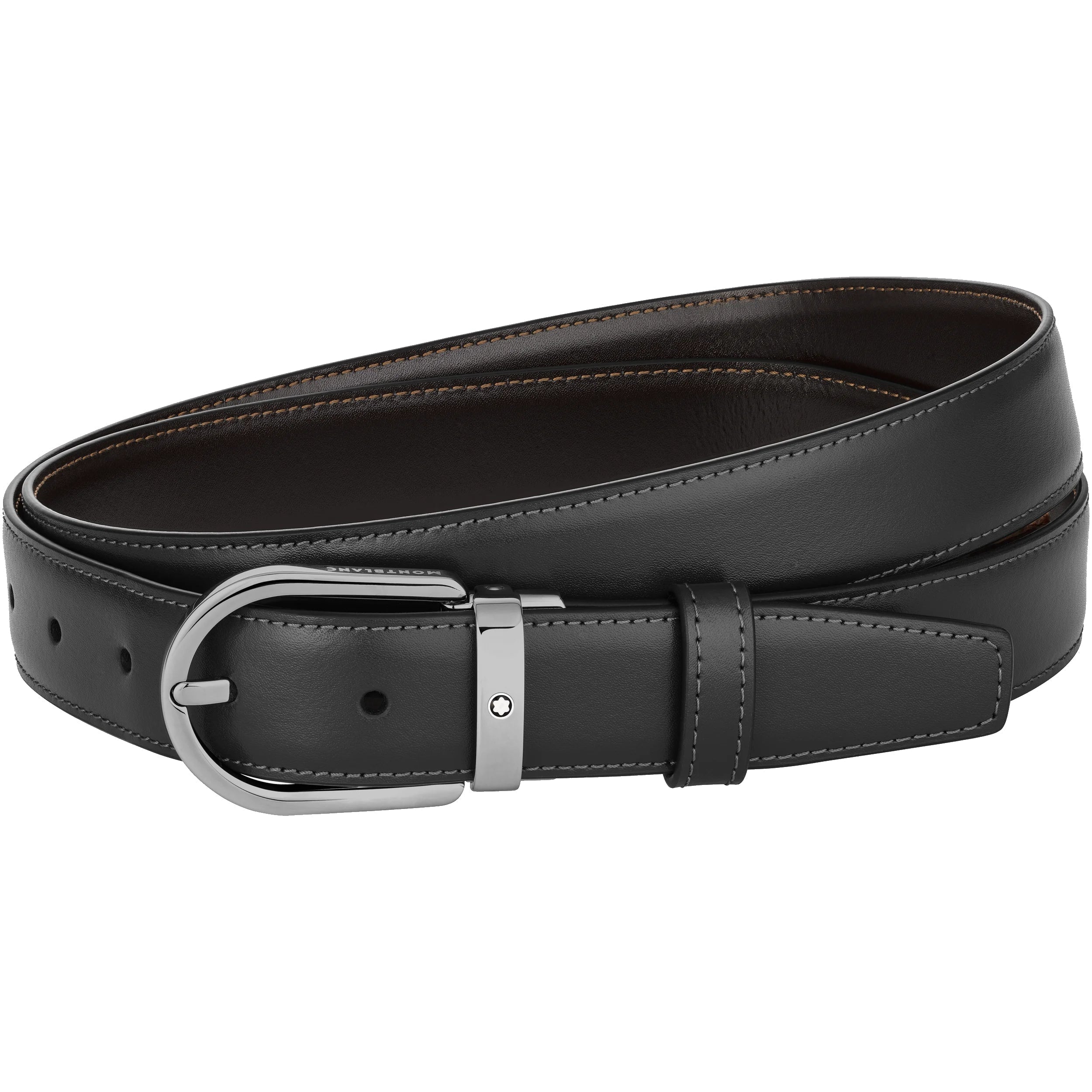 Anderson's 3cm Black and Dark-Brown Reversible Leather Belt - Men - Black Belts