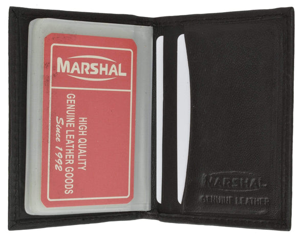 Lamb Leather Bifold Plastic Credit Card Inserts Holder 1570 (C) | menswallet