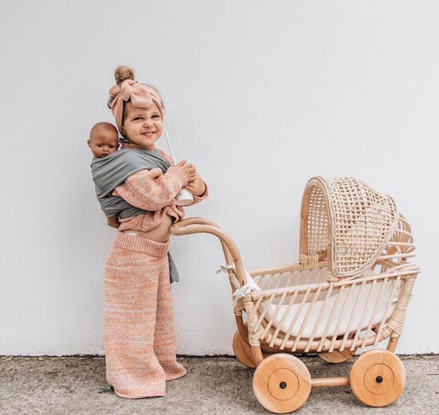 rattan pram