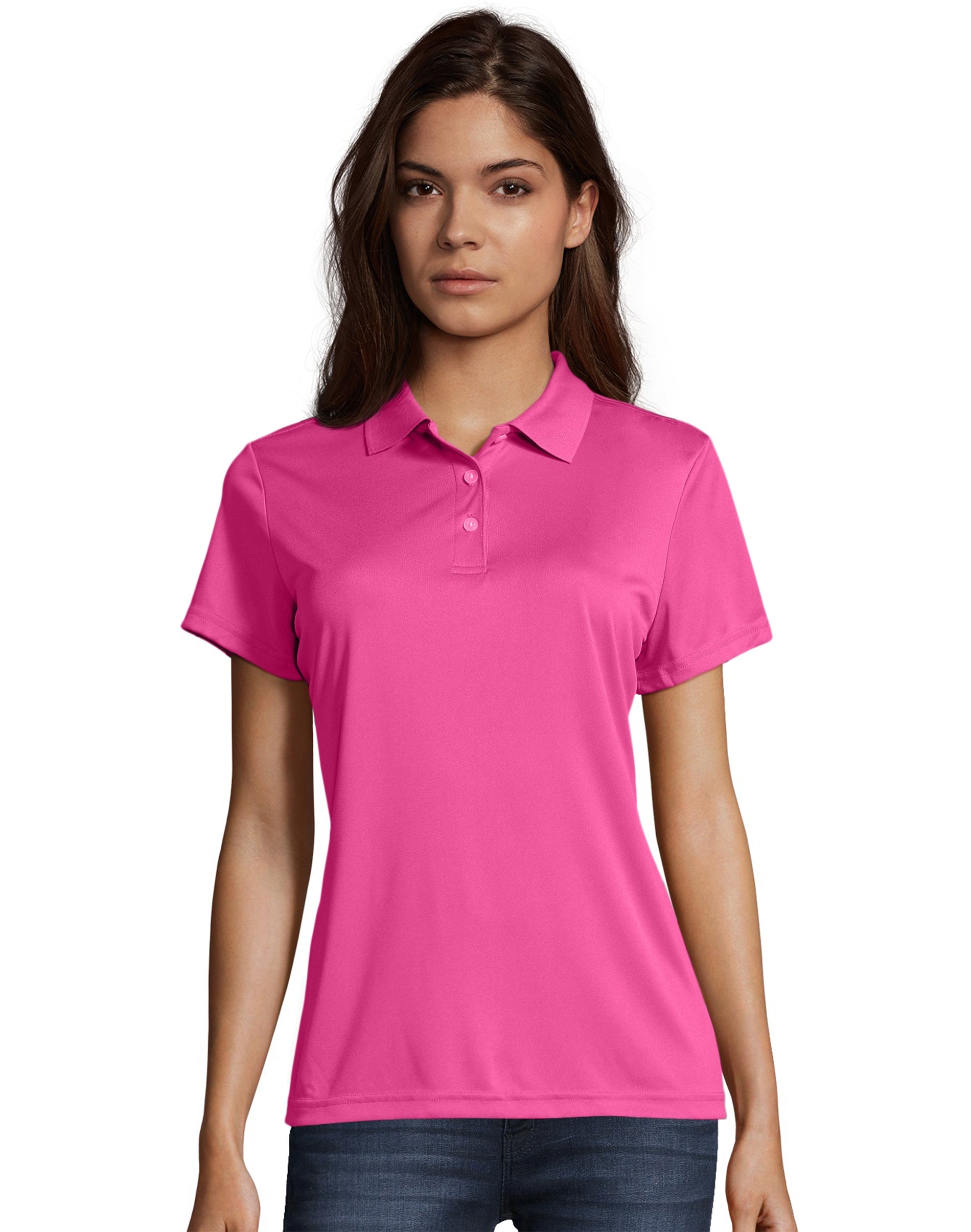 Hanes Sport Women's FreshIQ Cool DRI Performance Polo Wow Pink L – Club  Surge USA