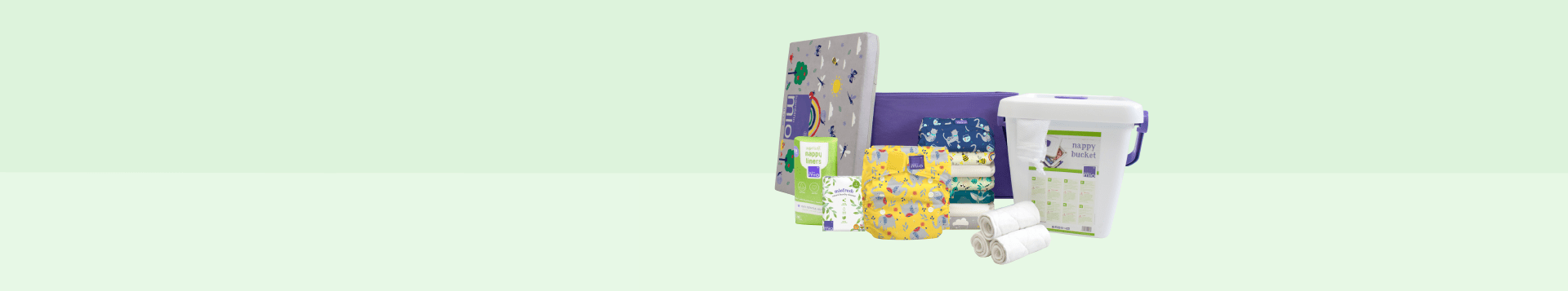 Banner mit dem perfekten Stoffwindel Starter Set Banner mit dem perfekten Stoffwindel Starter Set