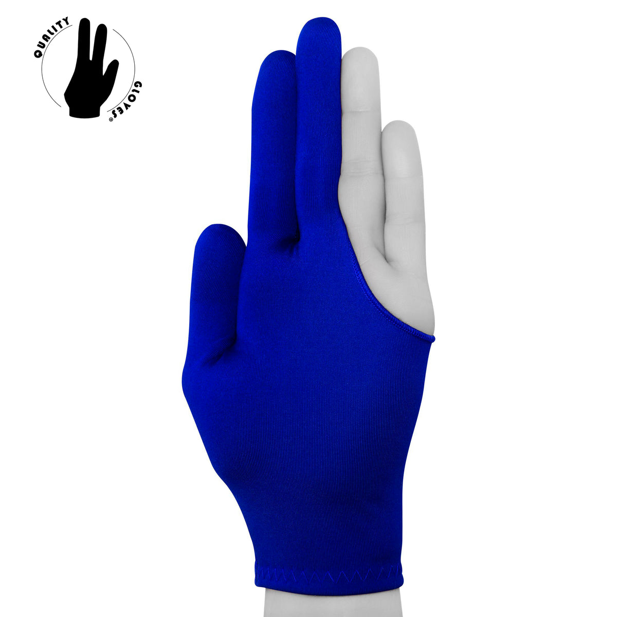 Fits Either Hand Classic Billiard Pool Cue Glove by Fortuna Blue 