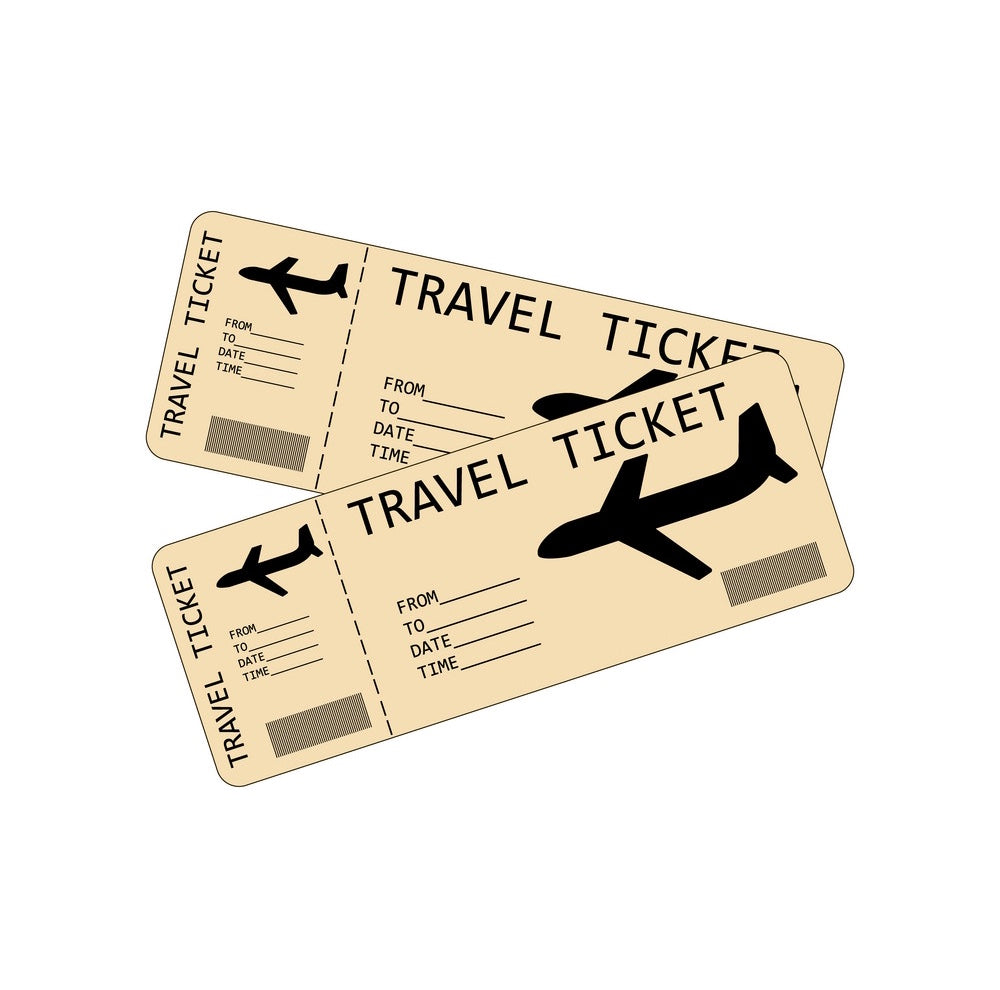 Plane ticket иллюстрация