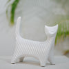 White Ceramic Cat