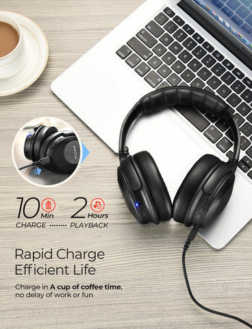 Mpow H17 Fast-Charging Battery Life Headphones