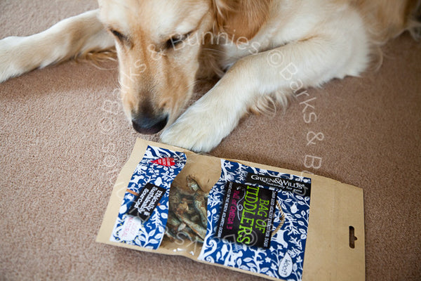 Green & Wilds Bag Of Tiddlers, Fish Dog Treats UK | Barks & Bunnies