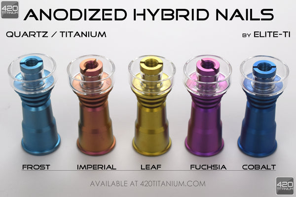 Hybrid Quartz Titanium Domeless Dab Nail