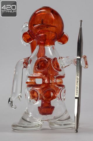 Pulse Glass Fab Munny Faberge Egg for Sale Red Elvis