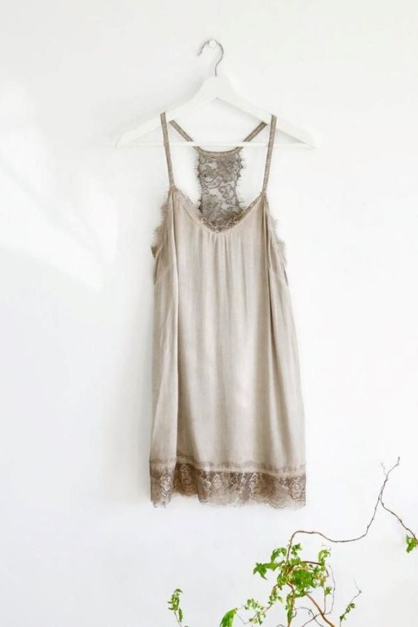 taupe camisole