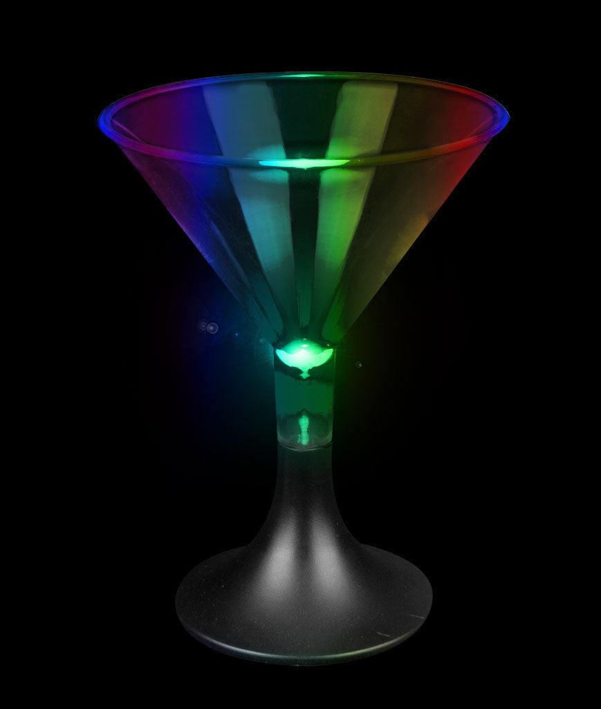 led martini glasses