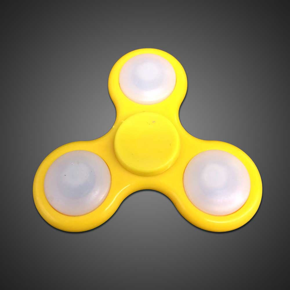 yellow fidget spinner