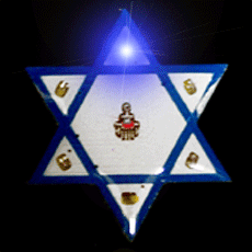 Flashing Star of David