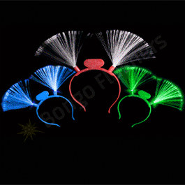 LED Fiber Optic Headbands - Assorted