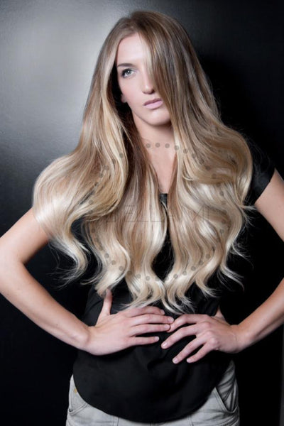 Balayage 220g 22 Ombre Ash Brown Ash Blonde Hair Extensions Bellami