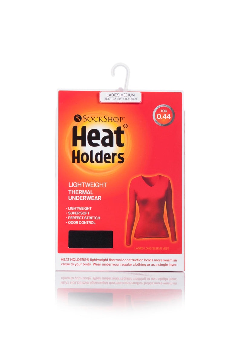 1 No Ladies GENUINE Thermal LIGHTWEIGHT Heat Holders Long Sleeve Vest 