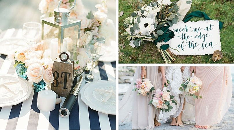 Totally Dazzled Beach Wedding Theme Inspiration