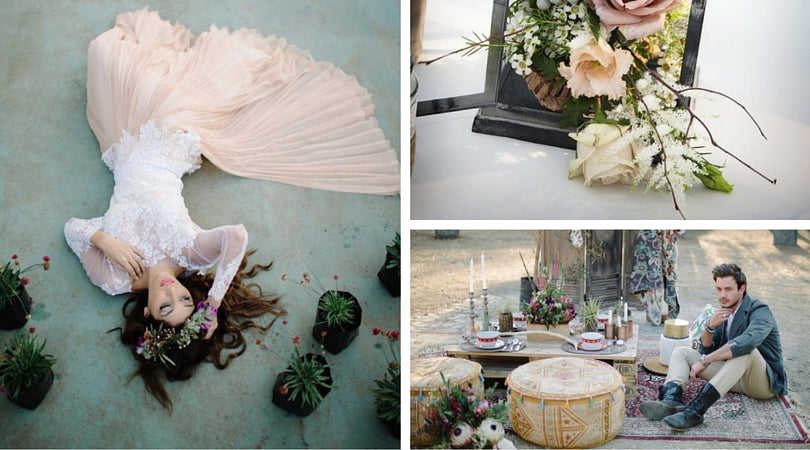 Totally Dazzled Bohemian Wedding Theme