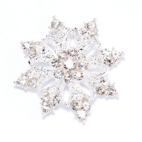 Rhinestone snowflake flatback