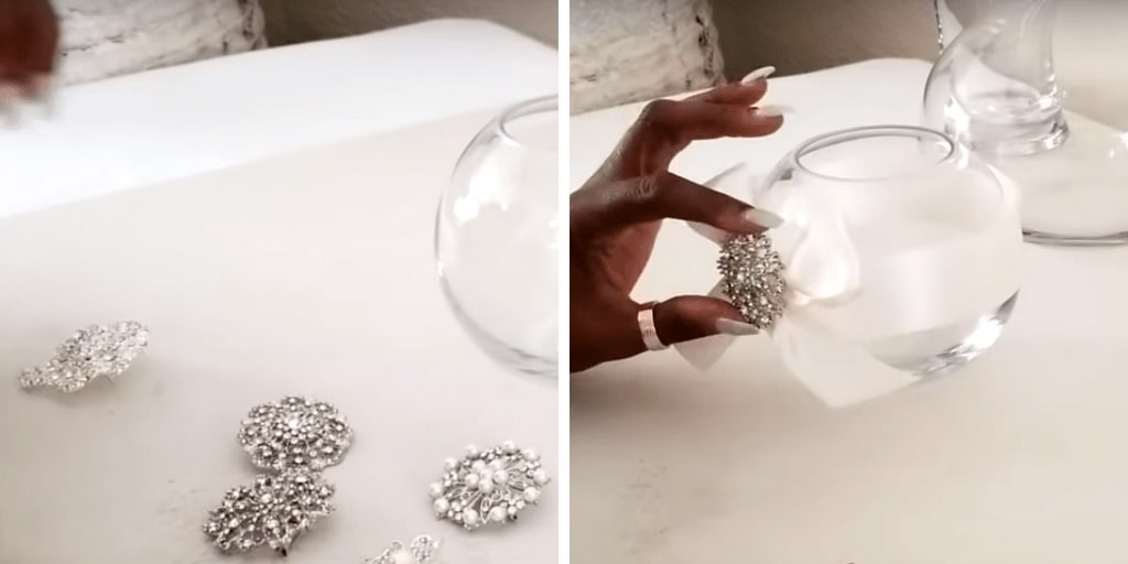 Gorgeous Glam Bling Vases By Elegance on a Budget(3)
