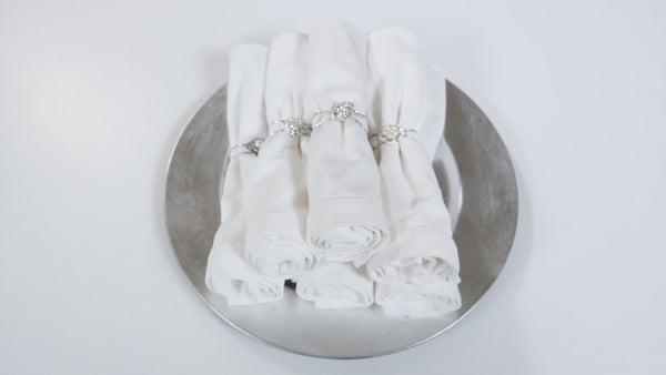 DIY Rhinestone Wedding Napkin Rings