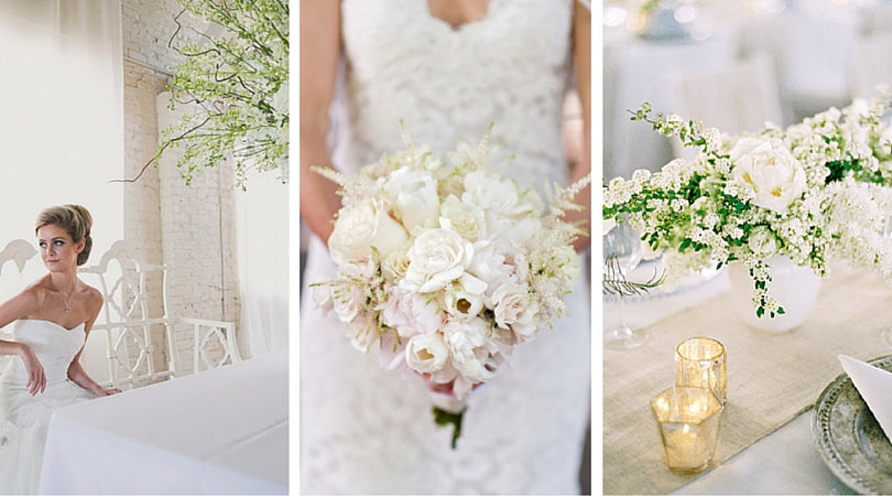 Totally Dazzled Elegant White Wedding Theme - Top 10