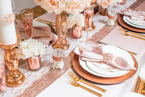 rose gold table