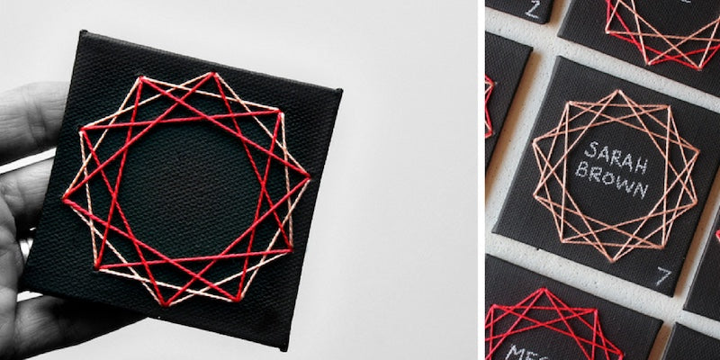 string art blocks wedding ideas