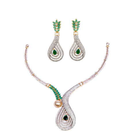 American Diamond Necklace Saaj—The Modern Take on imitation jewellery