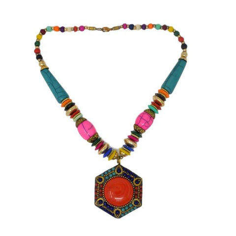 Vibrant-beaded-Necklace-Saaj