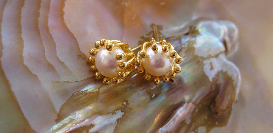 Arpaia Lang “Coral Reef” cultured pearl earrings