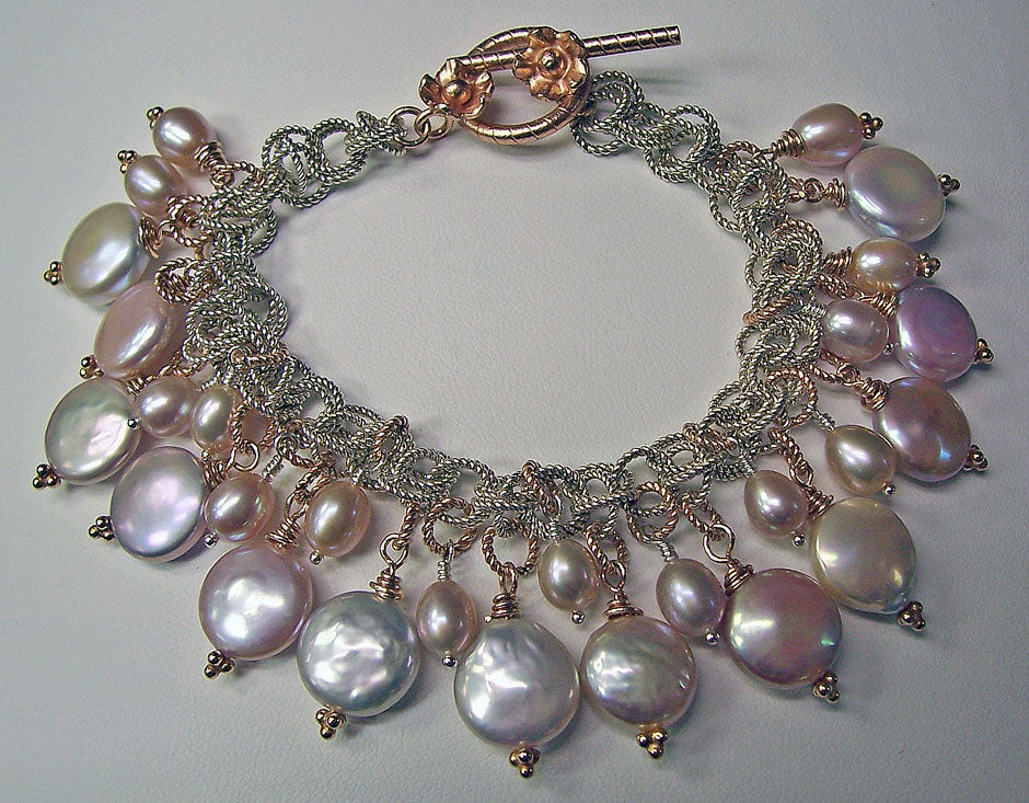 Arpaia Lang cultured freshwater pearl handmade bracelet