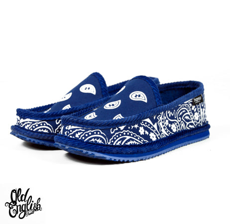 blue bandana slippers