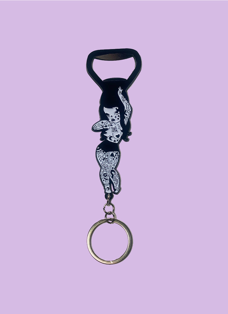 Bad Bettie Bottle Opener Keychain