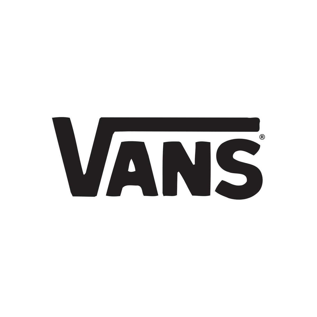 vans logo black and white