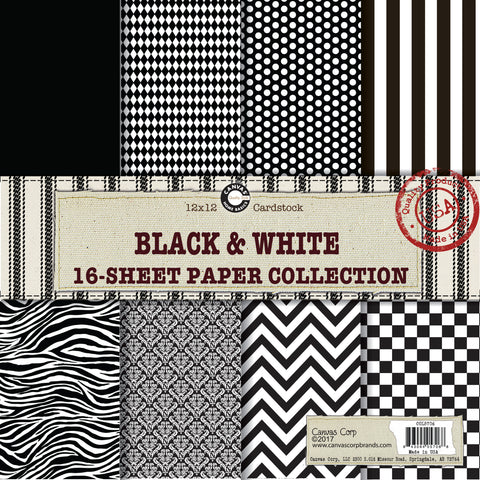 assorted black and white paper