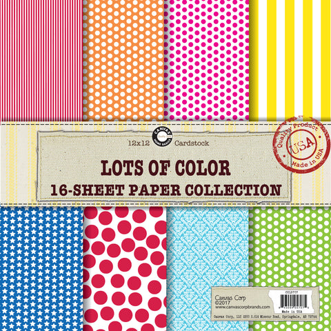 primary paper pack printed dots and stripes rainbow paper pack