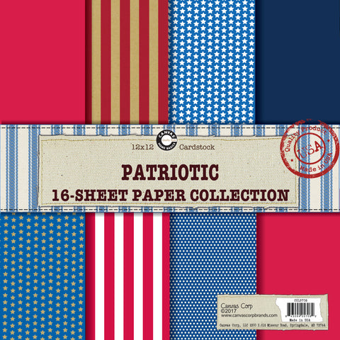 red white and blue 4th july patriotic paper pack