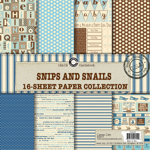 snips and snails baby boy paper pack