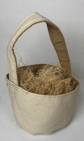 Canvas Basket with handle made in the USA screen print embroidery blanks wholesale bulk
