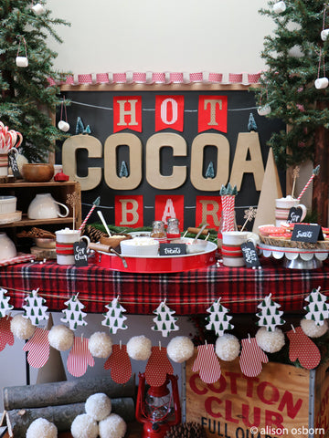 make your own cocoa bar