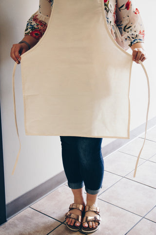 simple canvas apron